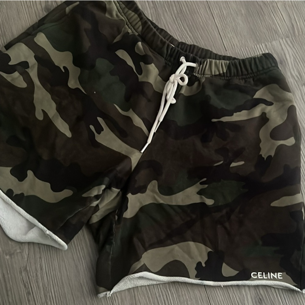 Celine Camouflage Drawstring Pants